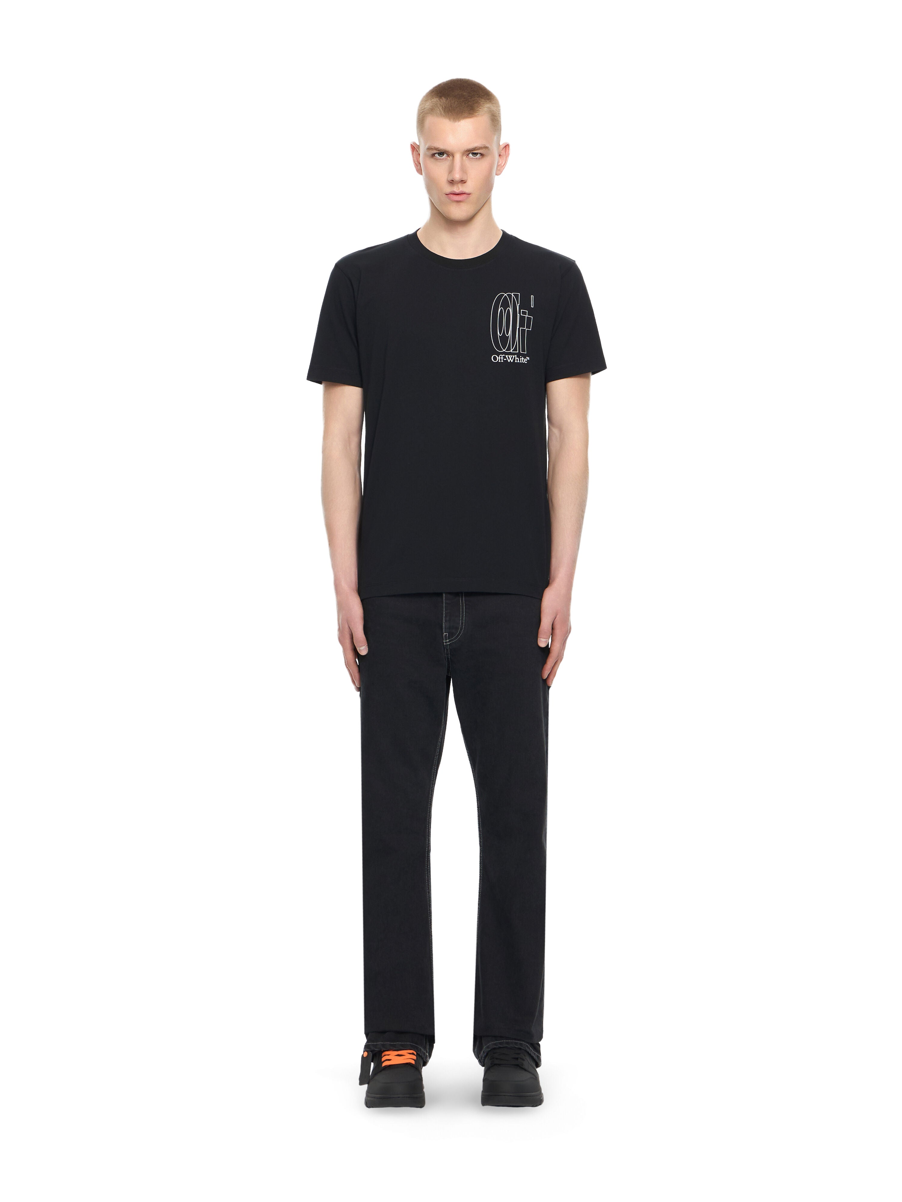 Outline Double Arrow Slim T-shirt
