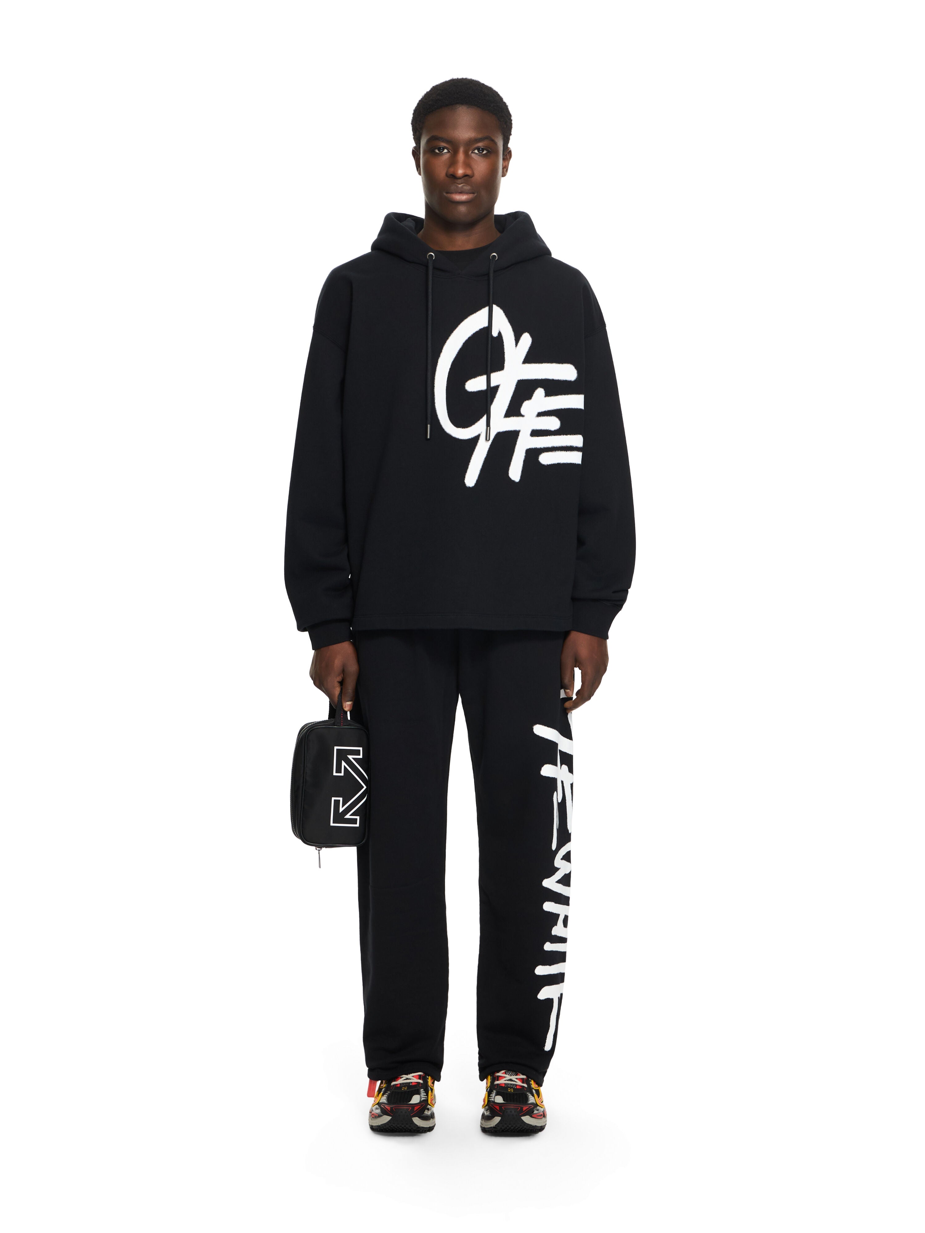 Spray Logo Loose Hoodie