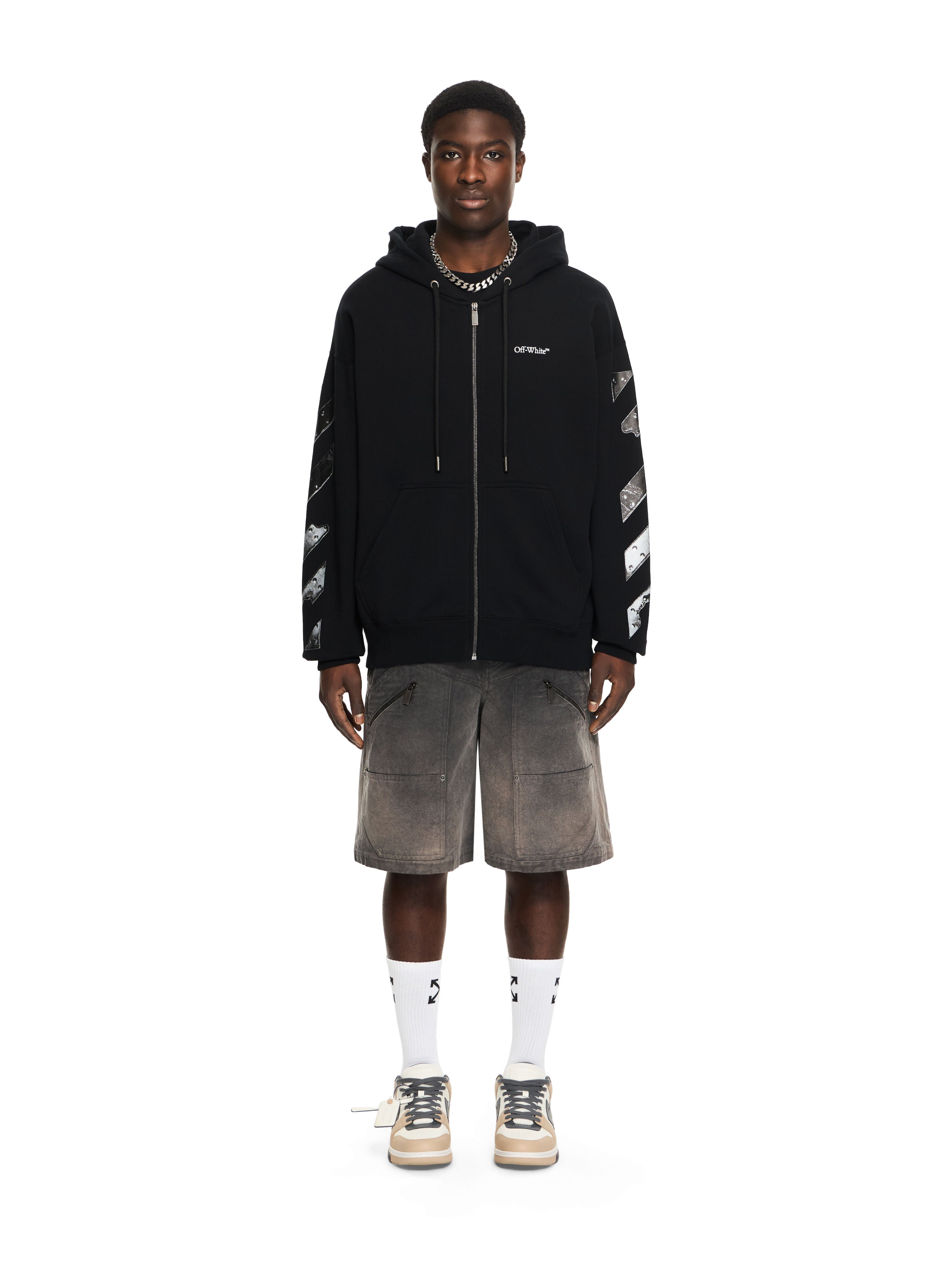 Metal Arrow Skate Zip Hoodie